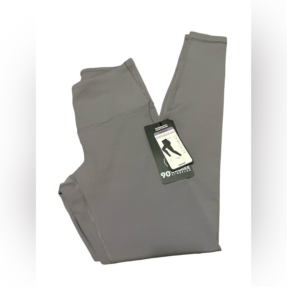 NWT 90 Degree By Reflex Grey Mauve Leggings